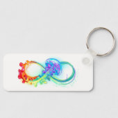 Infinity met regenboogkwal sleutelhanger (Voorkant)