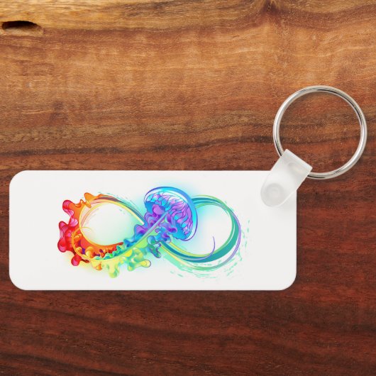 Infinity met regenboogkwal sleutelhanger (Voorkant)