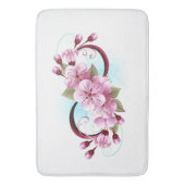 Infinity met Sakura Blossom Flowers Badmat (Voorkant Verticaal)