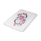 Infinity met Sakura Blossom Flowers Badmat (Gekanteld)