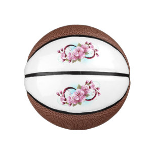 Infinity met Sakura Blossom Flowers Basketbal