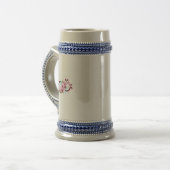 Infinity met Sakura Blossom Flowers Bierpul (Voorkant links)