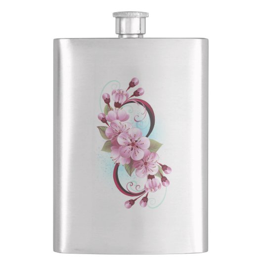 Infinity met Sakura Blossom Flowers Flacon (Voorkant)