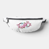 Infinity met Sakura Blossom Flowers Heuptasje (Liggend)