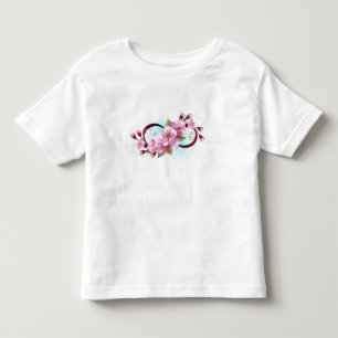 Infinity met Sakura Blossom Flowers Kinder Shirts