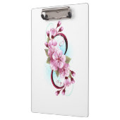 Infinity met Sakura Blossom Flowers Klembord (Links)