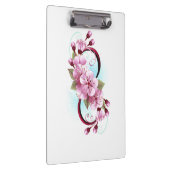 Infinity met Sakura Blossom Flowers Klembord (Rechts)