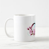 Infinity met Sakura Blossom Flowers Koffiemok (Links)