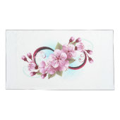 Infinity met Sakura Blossom Flowers Kussensloop (Achterkant)