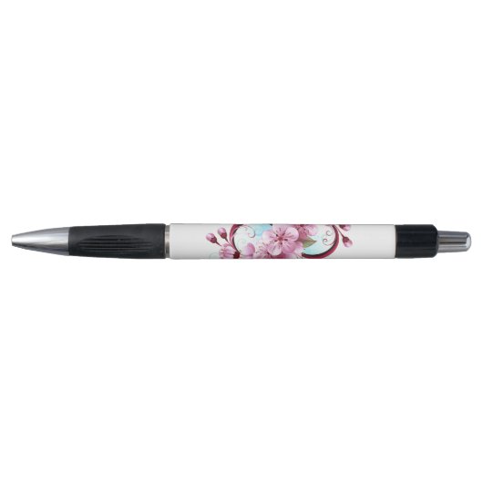 Infinity met Sakura Blossom Flowers Pen (Voorkant)