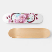 Infinity met Sakura Blossom Flowers Persoonlijk Skateboard (Horizontaal)