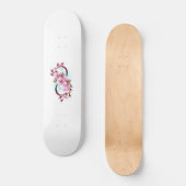 Infinity met Sakura Blossom Flowers Persoonlijk Skateboard (Voorkant)