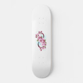 Infinity met Sakura Blossom Flowers Persoonlijk Skateboard (Voorkant)