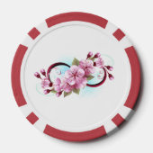 Infinity met Sakura Blossom Flowers Poker Chips (Achterkant)