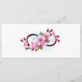 Infinity met Sakura Blossom Flowers Programmakaart (Voorkant)