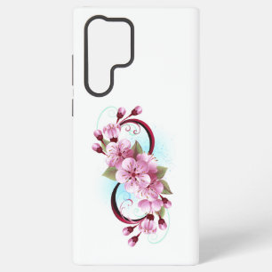 Infinity met Sakura Blossom Flowers Samsung Galaxy Hoesje