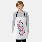 Infinity met Sakura Blossom Flowers Schort (Gedragen)