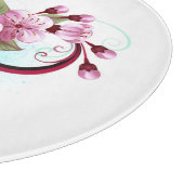 Infinity met Sakura Blossom Flowers Snijplank (Hoek)