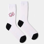 Infinity met Sakura Blossom Flowers Sokken (Rechts)