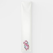 Infinity met Sakura Blossom Flowers Spandoek (Verticaal)