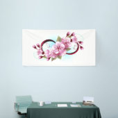 Infinity met Sakura Blossom Flowers Spandoek (Beurs)