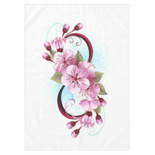 Infinity met Sakura Blossom Flowers Tafelkleed