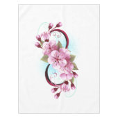 Infinity met Sakura Blossom Flowers Tafelkleed (Voorkant)