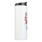 Infinity met Sakura Blossom Flowers Thermosbeker (Gedraaid links)
