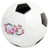 Infinity met Sakura Blossom Flowers Voetbal (Drie kwart)