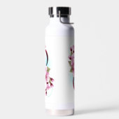 Infinity met Sakura Blossom Flowers Waterfles (Links)