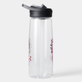 Infinity met Sakura Blossom Flowers Waterfles (Rechts)