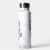 Infinity met Sakura Blossom Flowers Waterfles (Rechts)