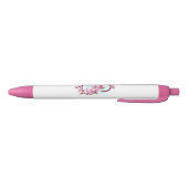 Infinity met Sakura Blossom Flowers Zwarte Inkt Pen (Bodem)