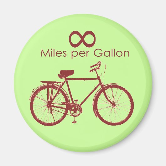 Infinity Miles per gallon fietsmagneet Magneet (Voorkant)
