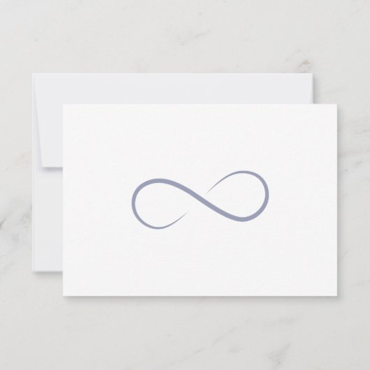 Infinity Minimalist Powder Blue RSVP (Achterkant)