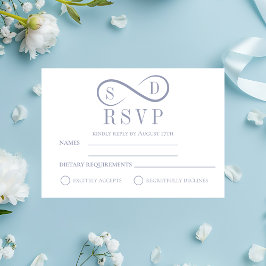 Infinity Minimalist Powder Blue RSVP