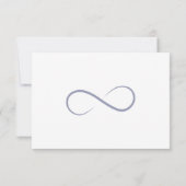 Infinity Minimalist Powder Blue RSVP Kaartje (Achterkant)