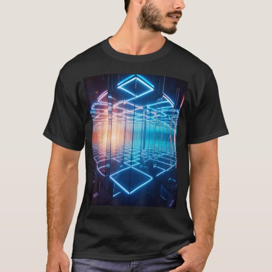 Infinity Mirrors Mesmerizing Art Design Dieptespie T-shirt (Voorkant)
