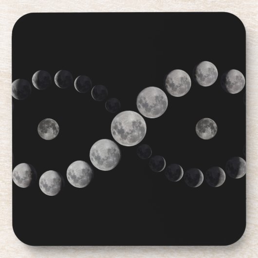 Infinity moon phase onderzetter sets (Voorkant)