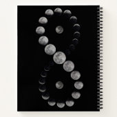 Infinity moon zwart notitieboek (Achterkant)