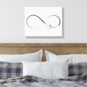 Infinity muzieksymbool canvas afdruk (Insitu (Slaapkamer))
