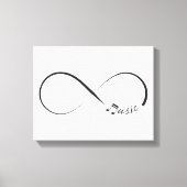 Infinity muzieksymbool canvas afdruk (Voorkant)