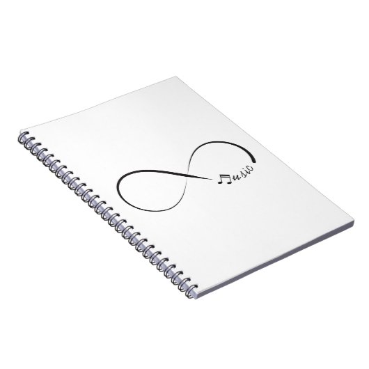 Infinity muzieksymbool notitieboek (Rechterzijde)