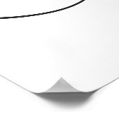 Infinity muzieksymbool poster (Hoek)