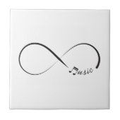 Infinity muzieksymbool tegeltje (Voorkant)