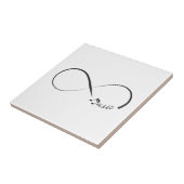 Infinity muzieksymbool tegeltje (Zijkant)