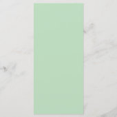 Infinity neo mint botanical romantic chic elegant menu (Achterkant)