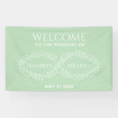 Infinity neo mint botanical romantic chic elegant spandoek (Horizontaal)
