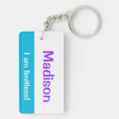 Infinity Neurodiverse Androgyne Pride Grenzeloos Sleutelhanger (achterkant)