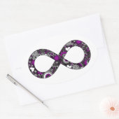 Infinity Neurodiverse Doodle Ace Asexual Pride Ovale Sticker (Envelop)